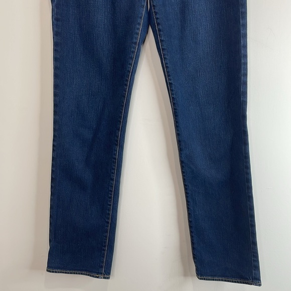 American Eagle Retro Low Rise Straight Stretch Jeans Blue Dark Wash Denim 10 L - Picture 4 of 9